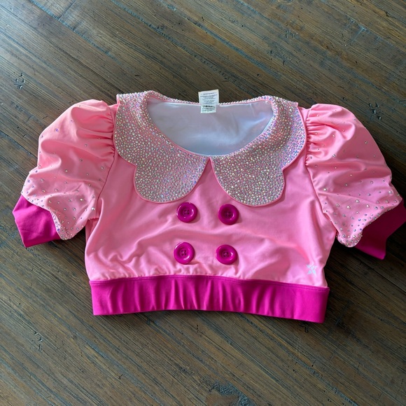 rebel athletic Other - Rebel Athletic Babydoll Top in Pretty Pink size adult L